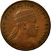 Coin, Ethiopia, Menelik II, 1/100 Birr, Matonya, 1897, Paris, VF(20-25), Copper