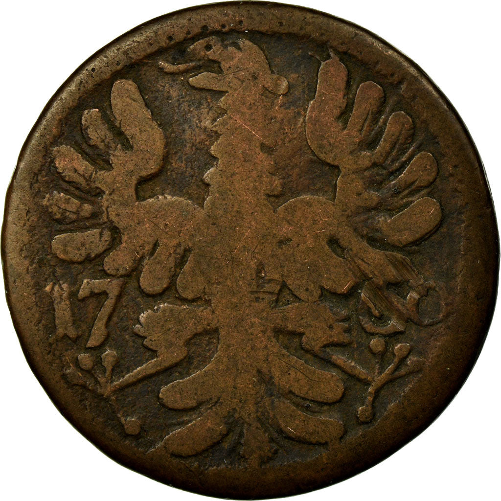 Münze, Deutsch Staaten, AACHEN, 12 Heller, 1760, S, Kupfer, KM:51