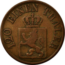 Coin, German States, HESSE-CASSEL, Friedrich Wilhelm, 3 Heller, 1856, VF(30-35)
