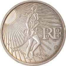 France, 15 Euro, La Semeuse en marche, 2008, Paris, SUP+, Argent, KM:1535