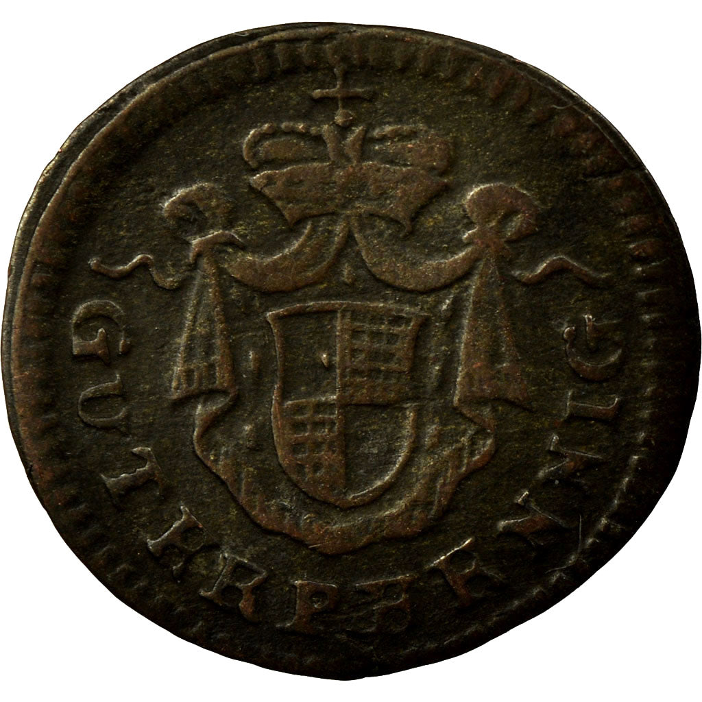 Moneda, Estados alemanes, BRANDENBURG-BAYREUTH, Friedrich, Pfennig, 1753, MBC+