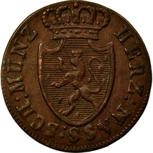 Moeda, Estados Alemães, NASSAU, Wilhelm, 1/4 Kreuzer, 1819, Wiesbaden