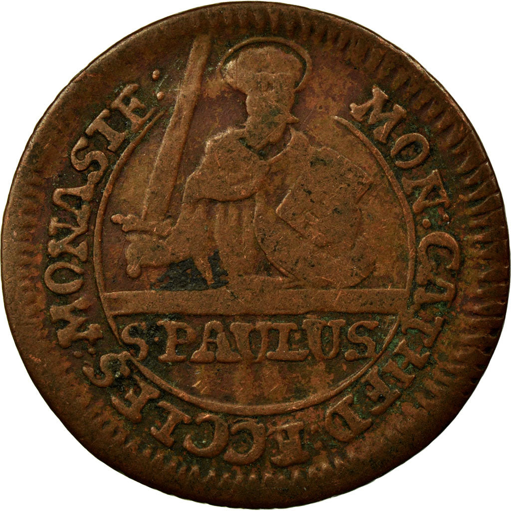 Coin, German States, MUNSTER, 3 Pfenning, 1748, EF(40-45), Copper, KM:430