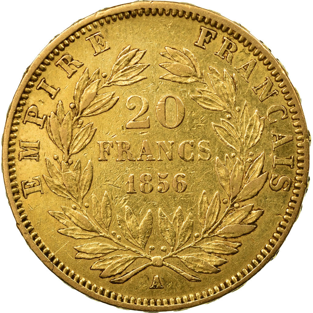 Monnaie, France, Napoleon III, Napoléon III, 20 Francs, 1856, Paris, TB, Or