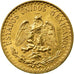 Coin, Mexico, 2 Pesos, 1945, Mexico City, MS(63), Gold, KM:461