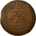Moneta, Brasile, Joao, 10 Reis, 1803, Lisbon, MB+, Rame, KM:232.1