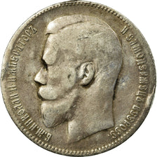 Coin, Russia, Nicholas II, Rouble, 1897, St. Petersburg, VF(20-25), Silver