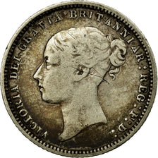 Moeda, Grã-Bretanha, Victoria, 6 Pence, 1869, VF(30-35), Prata, KM:751.1