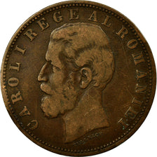Coin, Romania, Carol I, 5 Bani, 1882, EF(40-45), Copper, KM:19