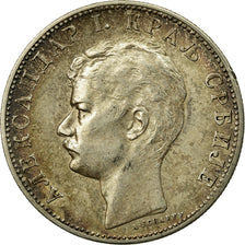 Coin, Serbia, Alexander I, 2 Dinara, 1897, AU(55-58), Silver, KM:22