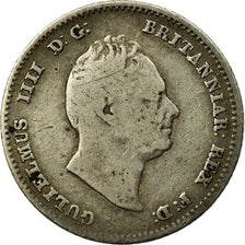 Coin, Great Britain, William IV, 4 Pence, Groat, 1836, VF(20-25), Silver, KM:711