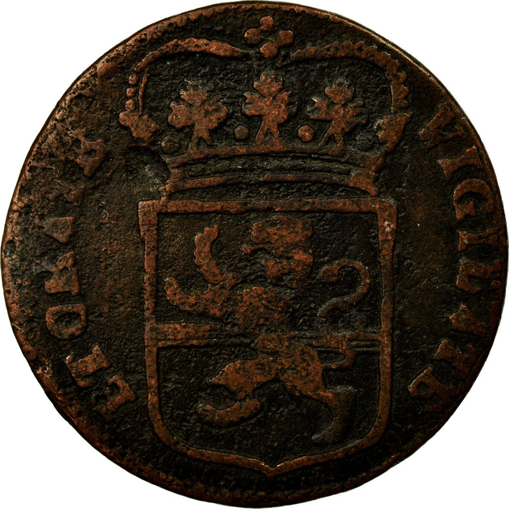Coin, Netherlands, OVERYSSEL, Duit, 1768, VF(30-35), Copper, KM:90