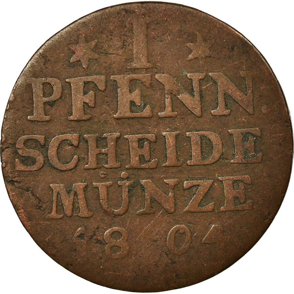 Coin, German States, PRUSSIA, Friedrich Wilhelm III, Pfennig, 1804, Berlin