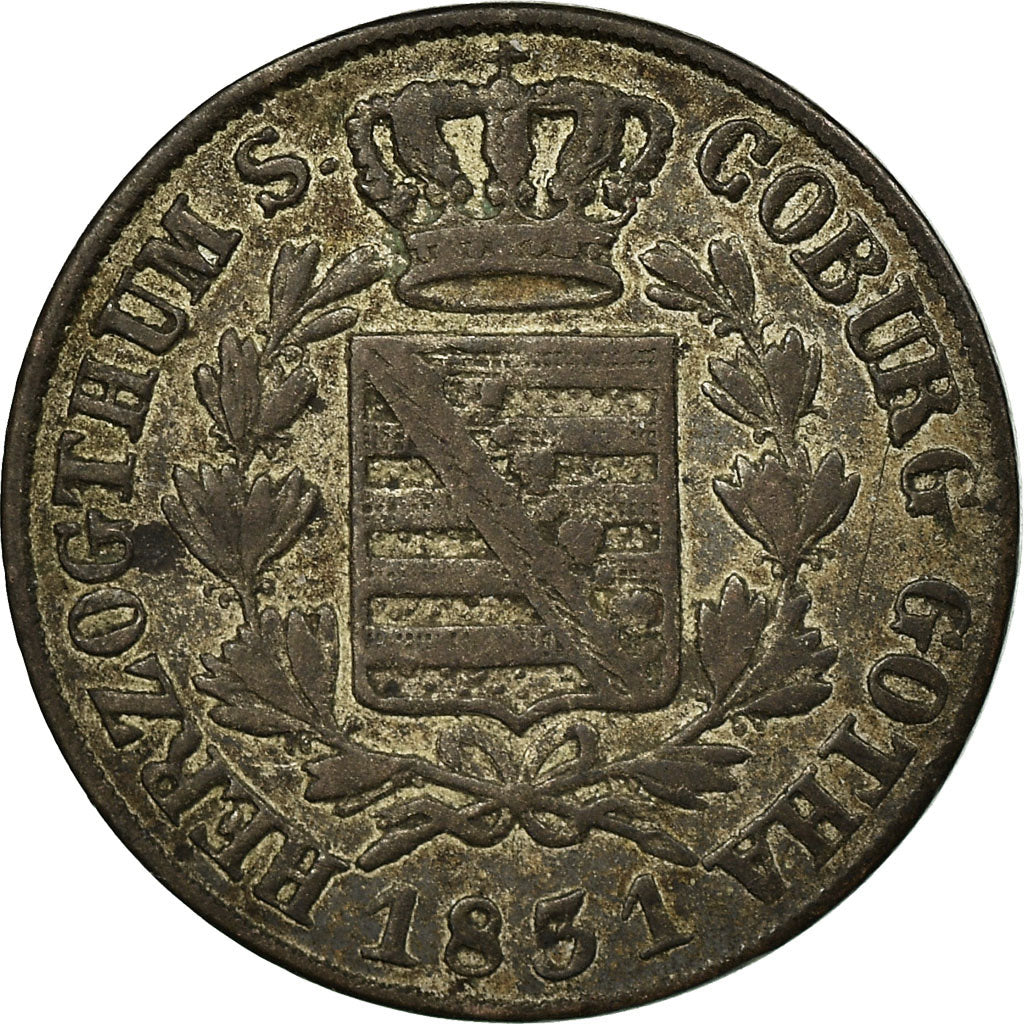 Coin, German States, SAXE-COBURG-GOTHA, Ernst I, 3 Kreuzer, 1831, Gotha