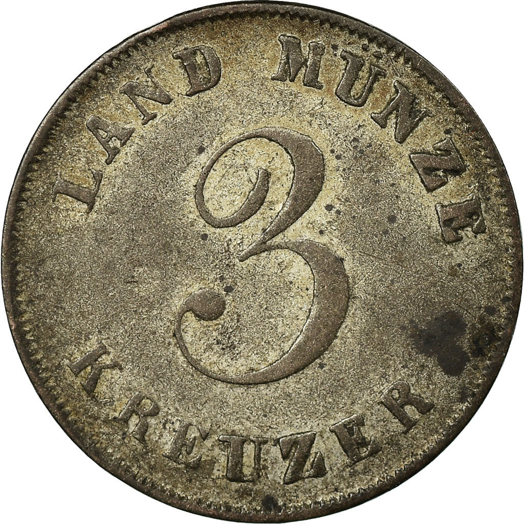 Coin, German States, SAXE-COBURG-GOTHA, Ernst I, 3 Kreuzer, 1831, Gotha