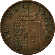 Coin, German States, WALDECK-PYRMONT, Georg Victor, 3 Pfennig, 1867, Prussia