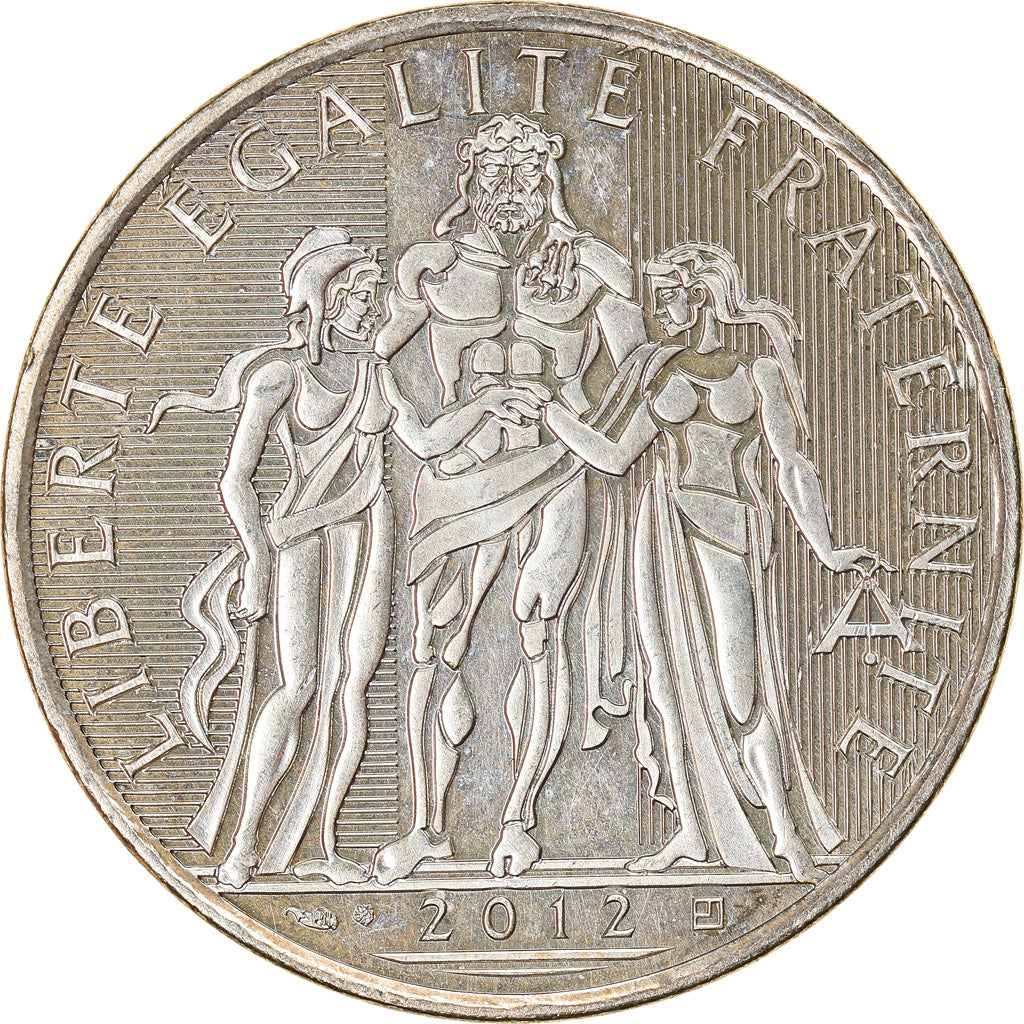 France, 10 Euro, Hercule, 2012, Paris, MS(63), Silver, Gadoury:EU 516, KM:2073
