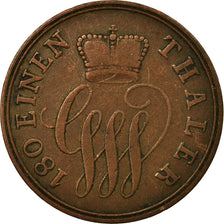 Coin, German States, SCHAUMBURG-LIPPE, Georg Wilhelm, 2 Pfennig, 1858