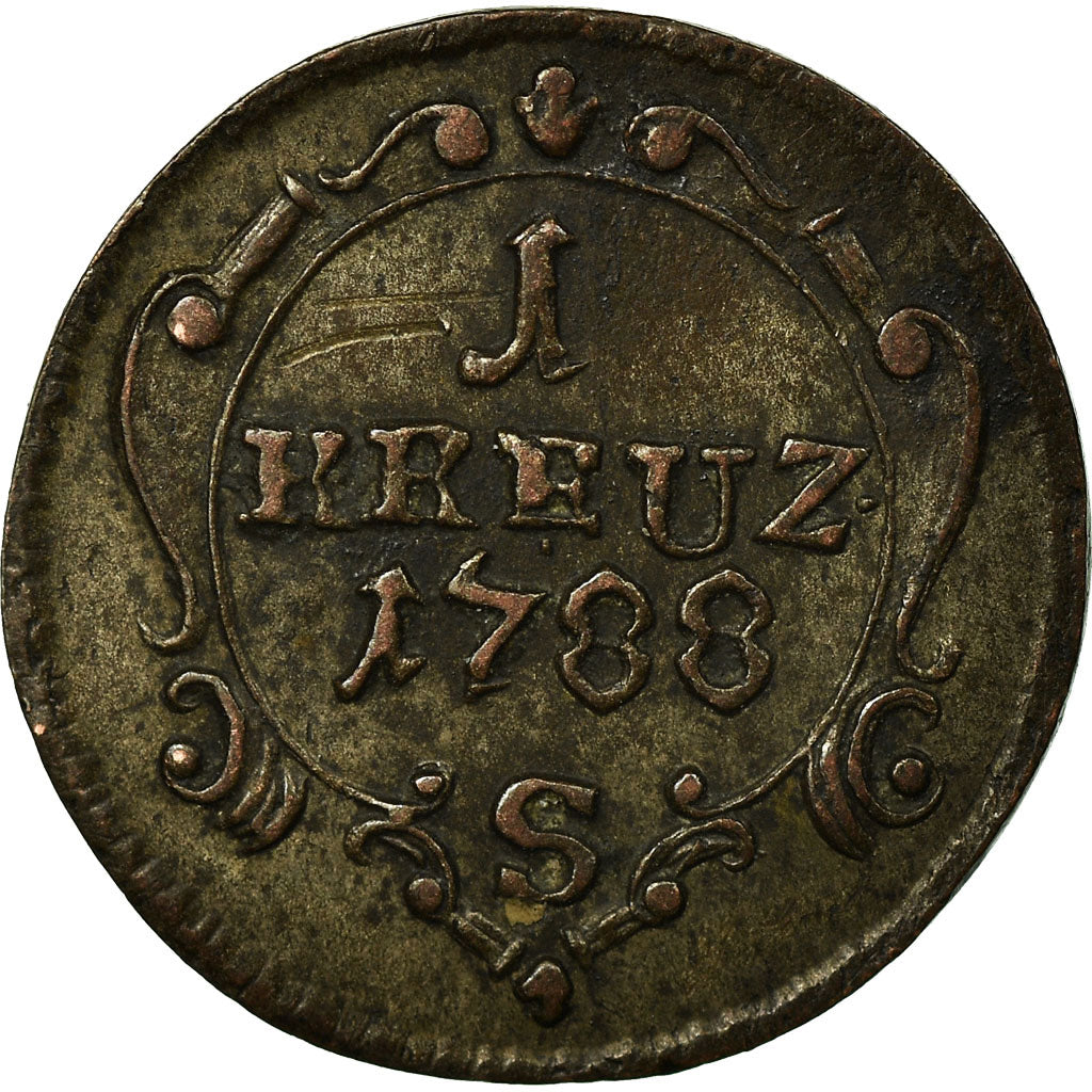 Coin, German States, BRANDENBURG-ANSBACH, Alexander, Kreuzer, 4 Pfennig, 1788