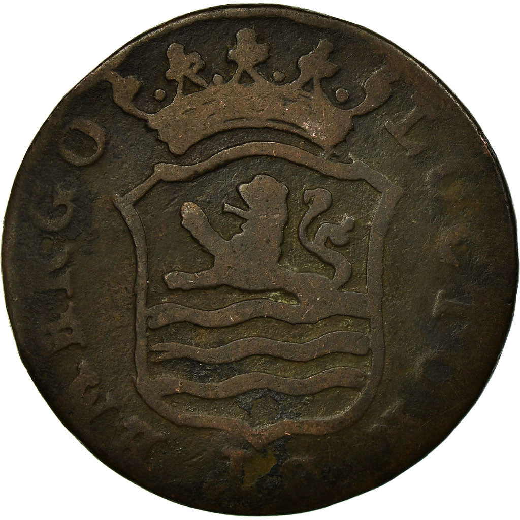Coin, Netherlands, ZEELAND, Duit, 1793, EF(40-45), Copper, KM:105