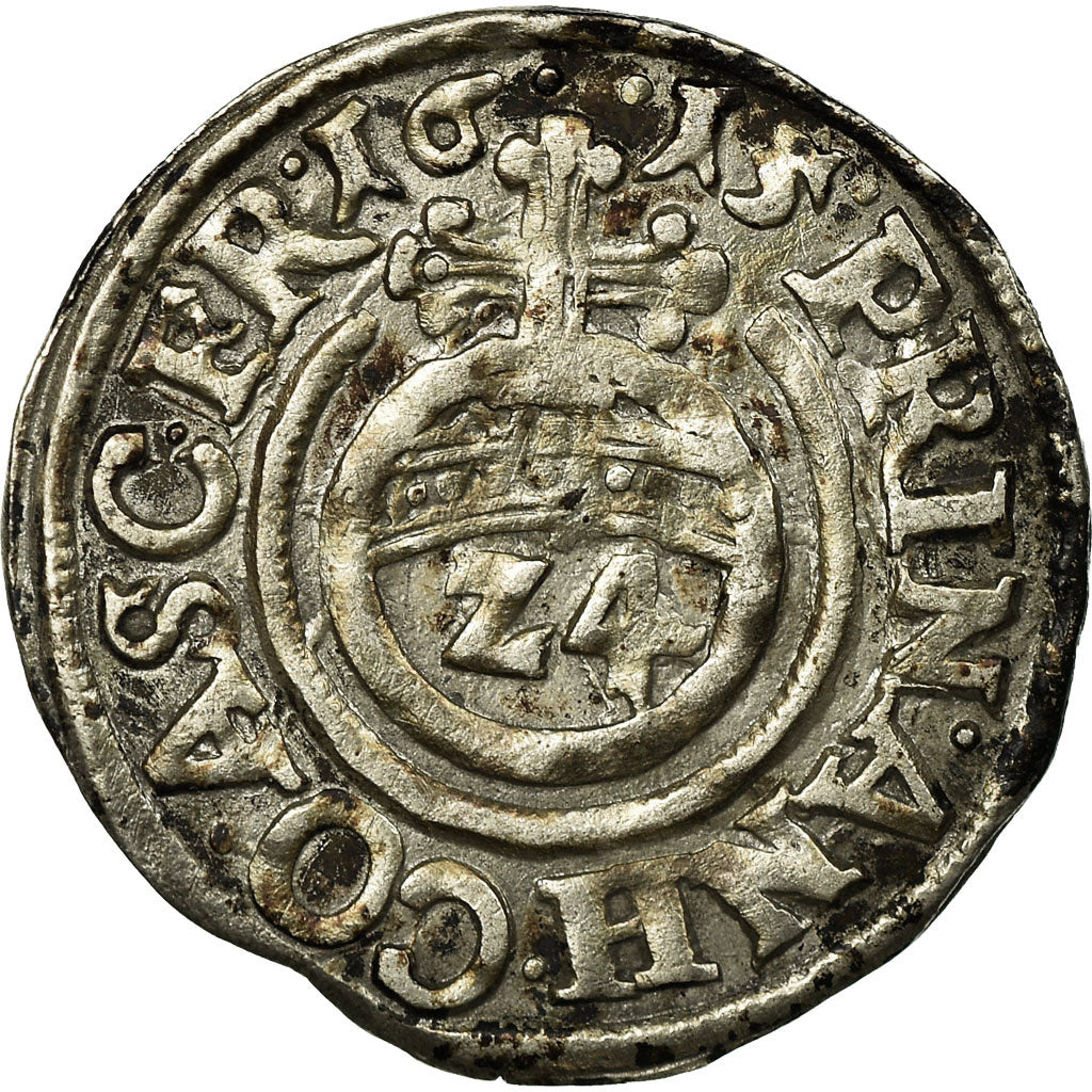 Coin, German States, ANHALT, 1/24 Thaler, Groschen, 1615, VF(30-35), Silver