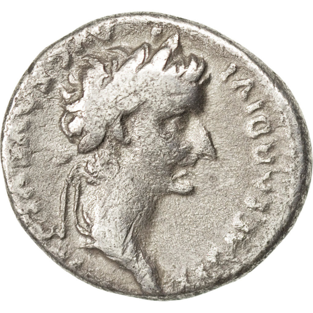 Tiberius, Denarius, VF(30-35), Silver, Cohen #16, 3.50