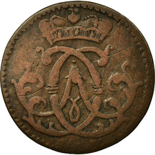 Coin, German States, COLOGNE, Clemens August, 1/4 St, 1742, VF(20-25), Copper