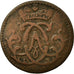 Coin, German States, COLOGNE, Clemens August, 1/4 St, 1742, VF(20-25), Copper