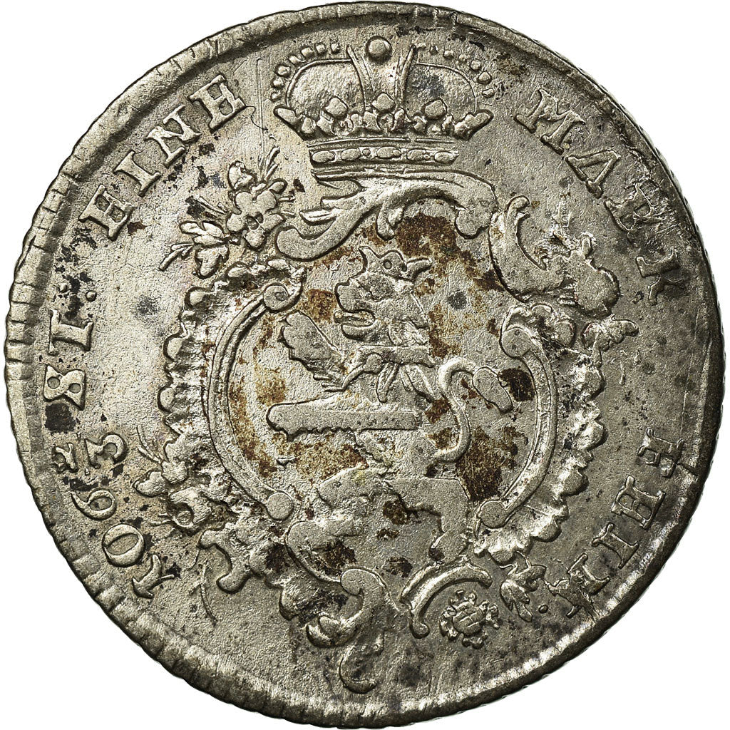 Coin, German States, HESSE-CASSEL, Friedrich II, 1/8 Thaler, 1767, AU(50-53)