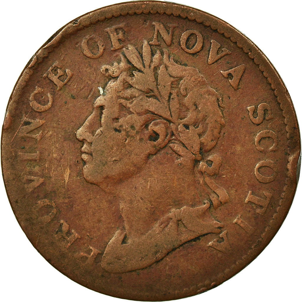 Canada, Token, 1824, B+, Rame