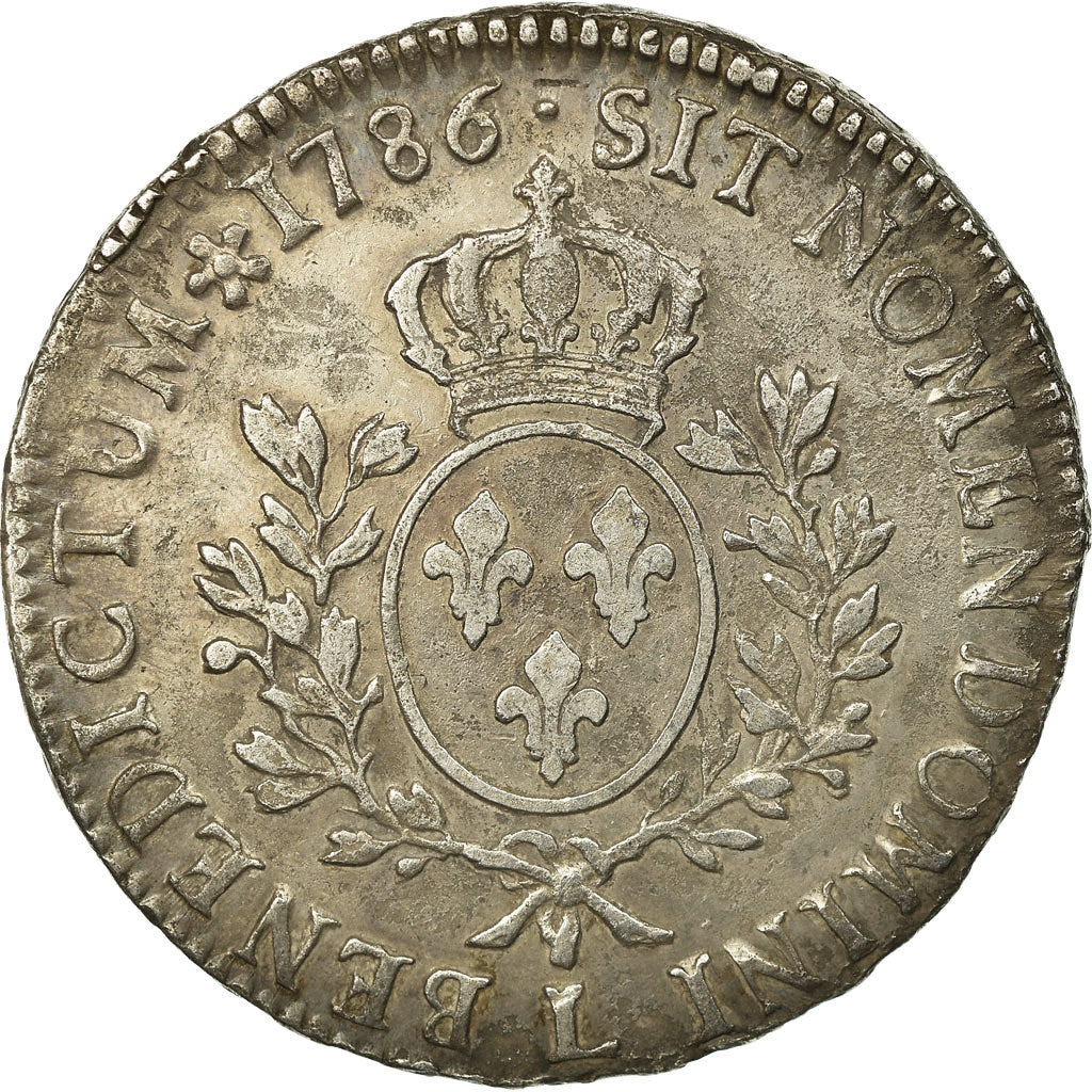 Moeda, França, Louis XVI, Écu aux branches d'olivier, Ecu, 1786, Bayonne