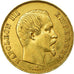 Moneda, Francia, Napoleon III, Napoléon III, 50 Francs, 1858, Paris, MBC, Oro