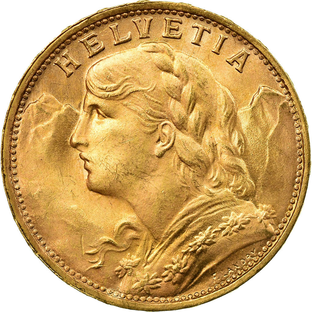 Moneda, Suiza, 20 Francs, 1935, Bern, SC, Oro, KM:35.1