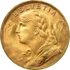 Moneda, Suiza, 20 Francs, 1935, Bern, SC, Oro, KM:35.1