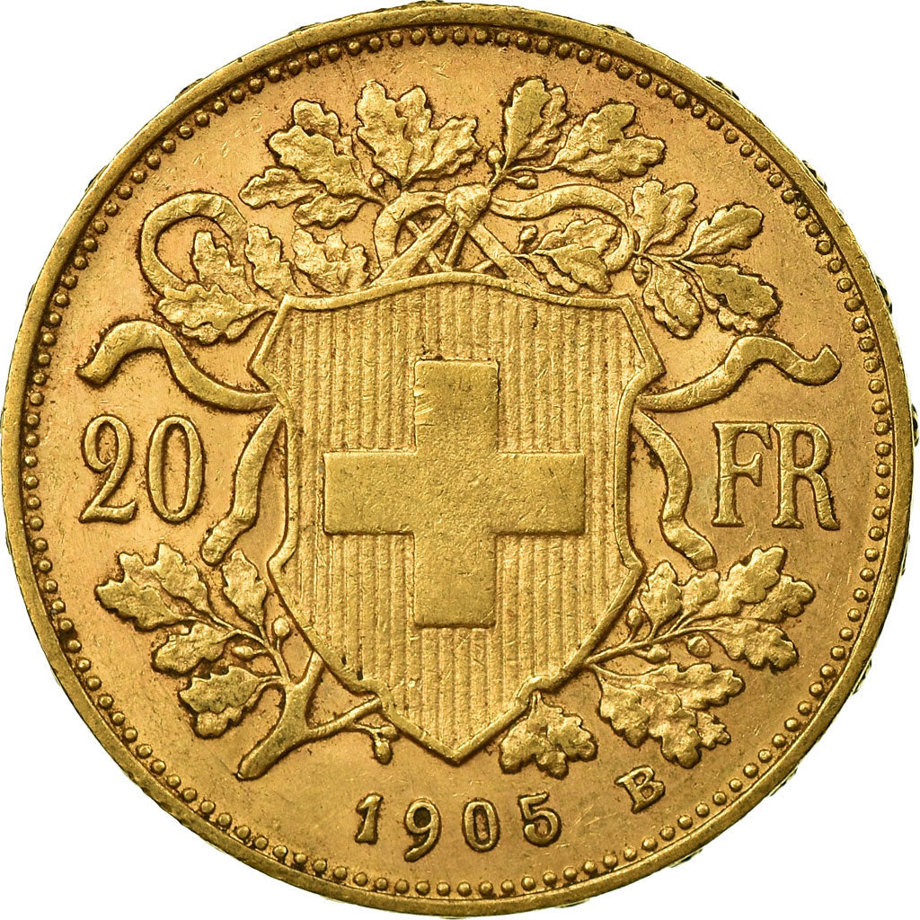 Moneda, Suiza, 20 Francs, 1905, Bern, EBC, Oro, KM:35.1