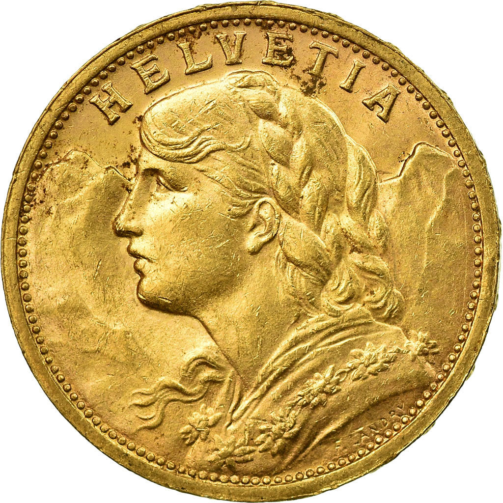Moneda, Suiza, 20 Francs, 1908, Bern, EBC, Oro, KM:35.1