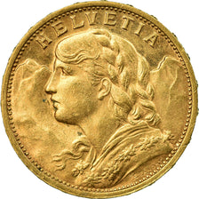 Moneda, Suiza, 20 Francs, 1901, Bern, EBC+, Oro, KM:35.1