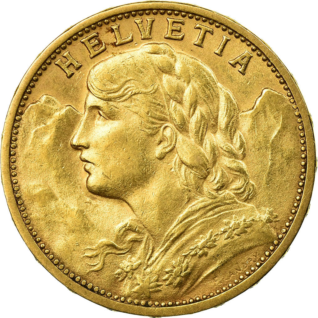 Moneda, Suiza, 20 Francs, 1904, Bern, EBC+, Oro, KM:35.1