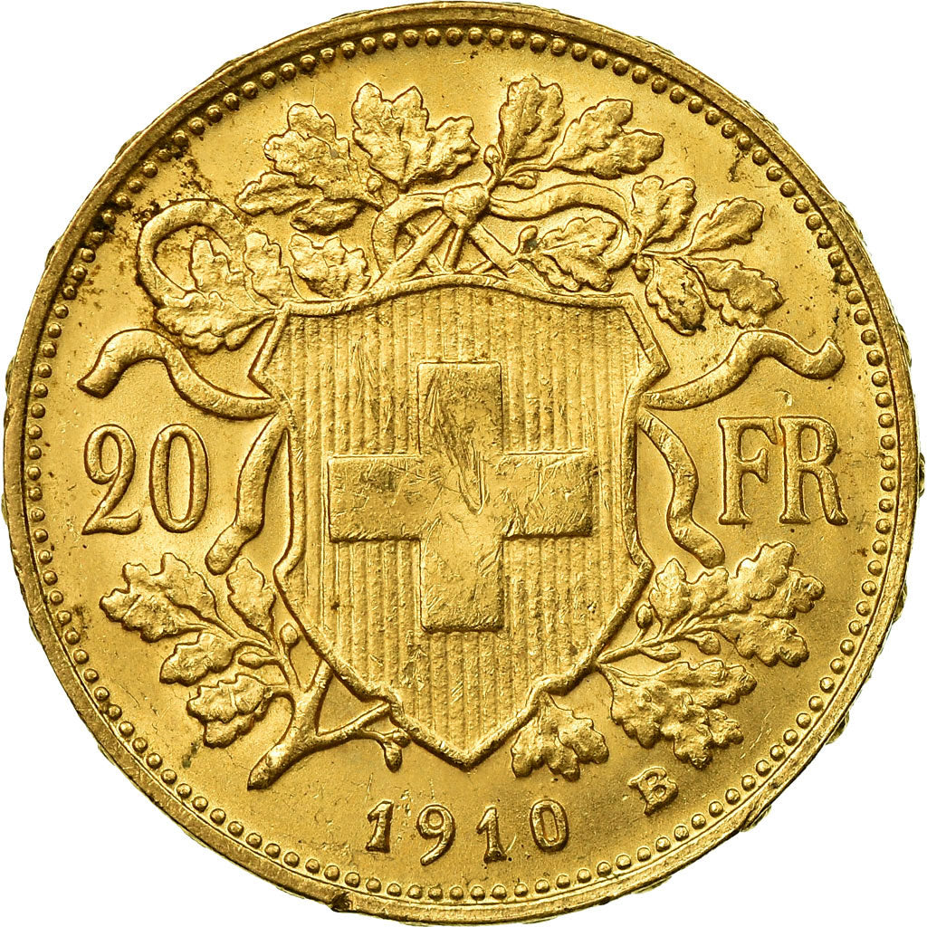Moneda, Suiza, 20 Francs, 1910, Bern, EBC+, Oro, KM:35.1