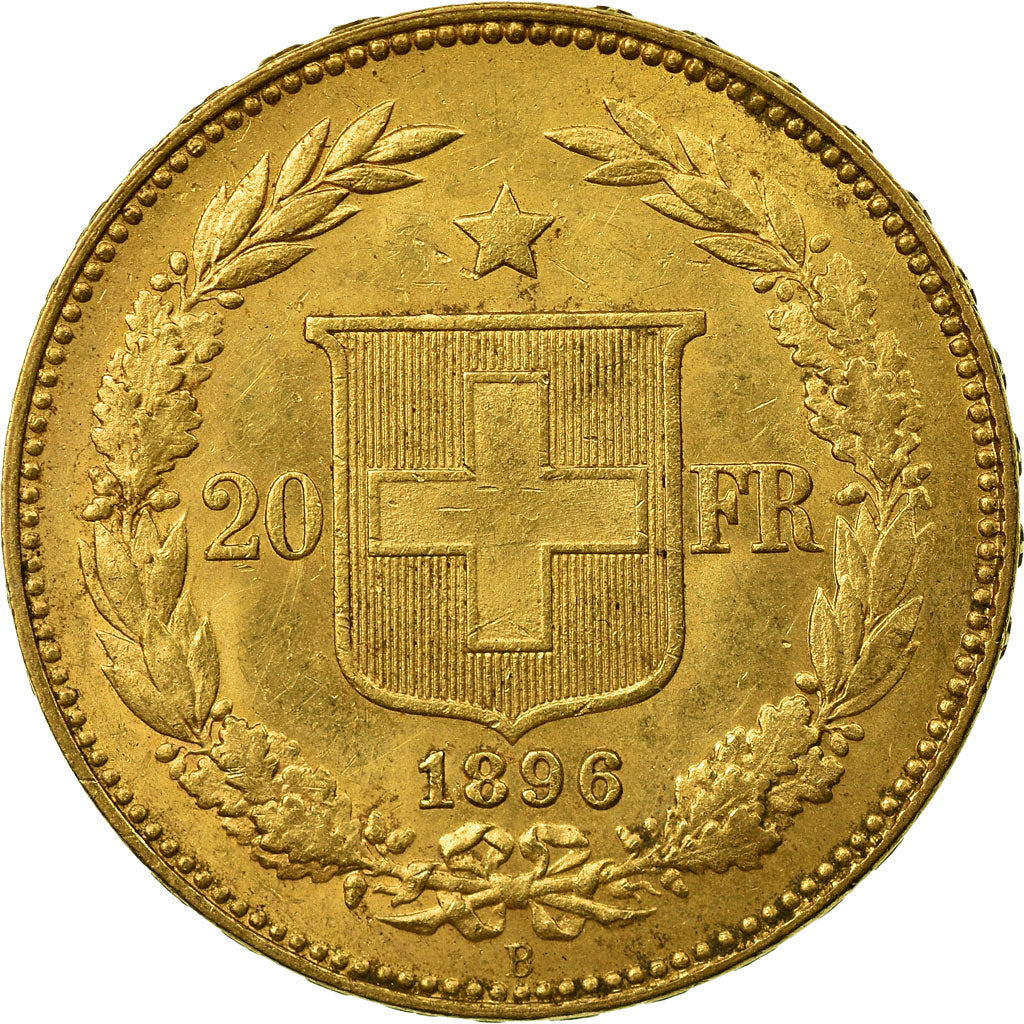 Moneda, Suiza, 20 Francs, 1896, Bern, EBC, Oro, KM:31.3