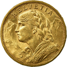 Moneda, Suiza, 20 Francs, 1897, Bern, EBC+, Oro, KM:35.1