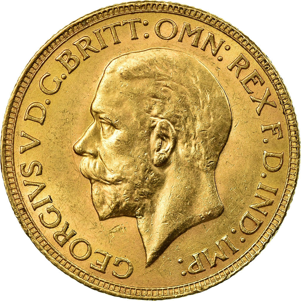 Moneda, Sudáfrica, George V, Sovereign, 1932, MBC+, Oro, KM:A22