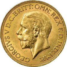 Moneda, Sudáfrica, George V, Sovereign, 1932, MBC+, Oro, KM:A22
