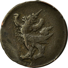 Coin, Cambodia, 2 Pe, 1/2 Fuang, 1880, EF(40-45), Billon, KM:26