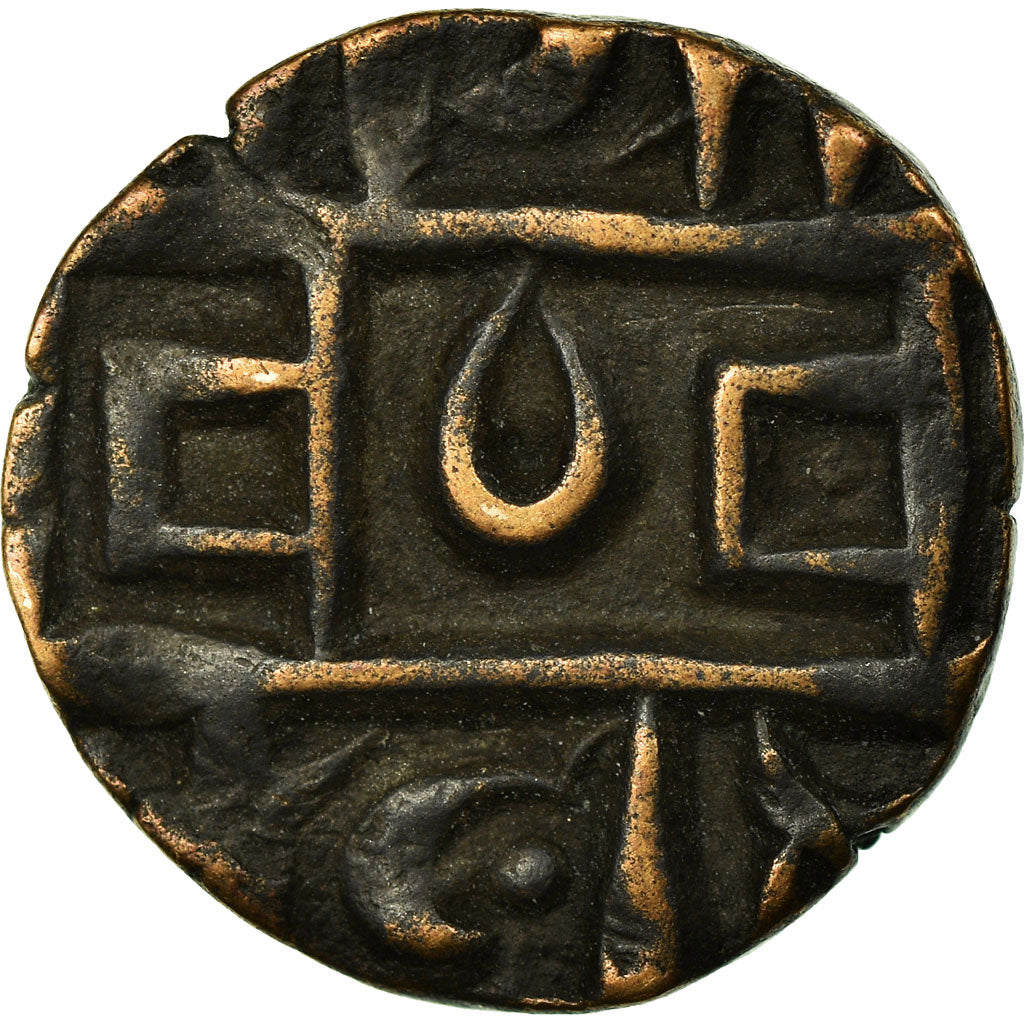 Moeda, Butão, 1/2 Rupee, Deb, 1790-1840, AU(55-58), Cobre