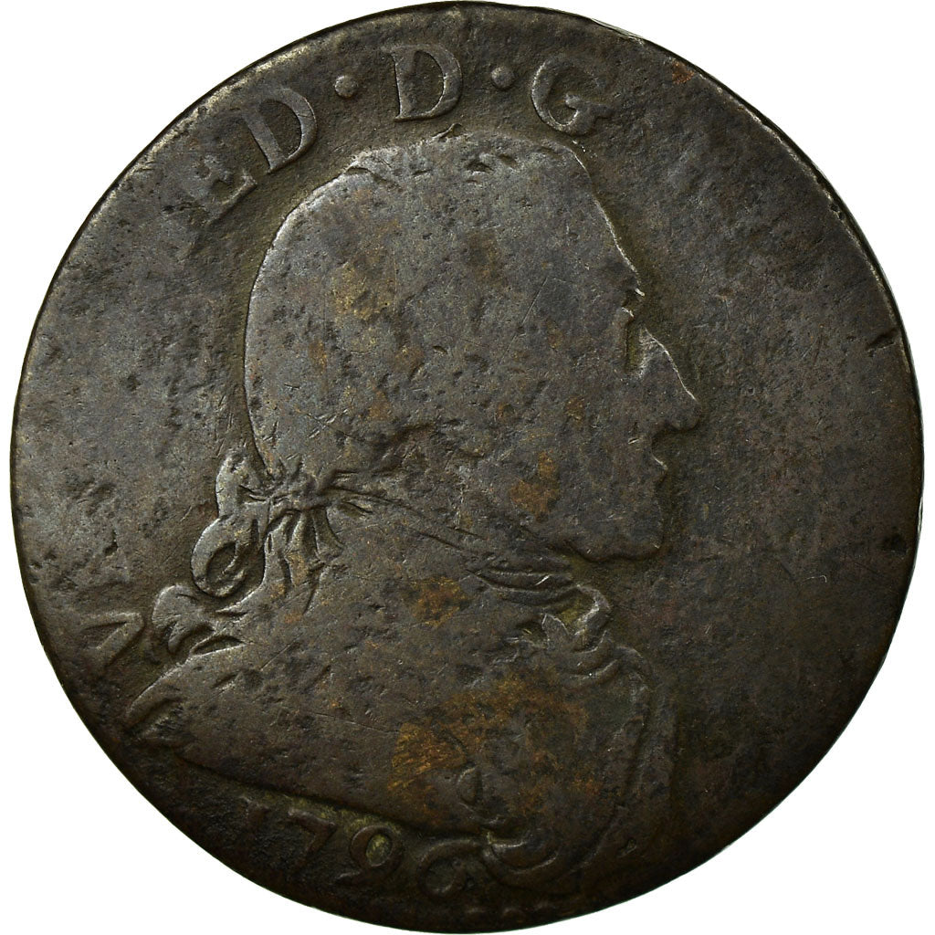 Coin, ITALIAN STATES, SARDINIA, Vittorio Amedeo III, 5 Soldi, 1796, Torino