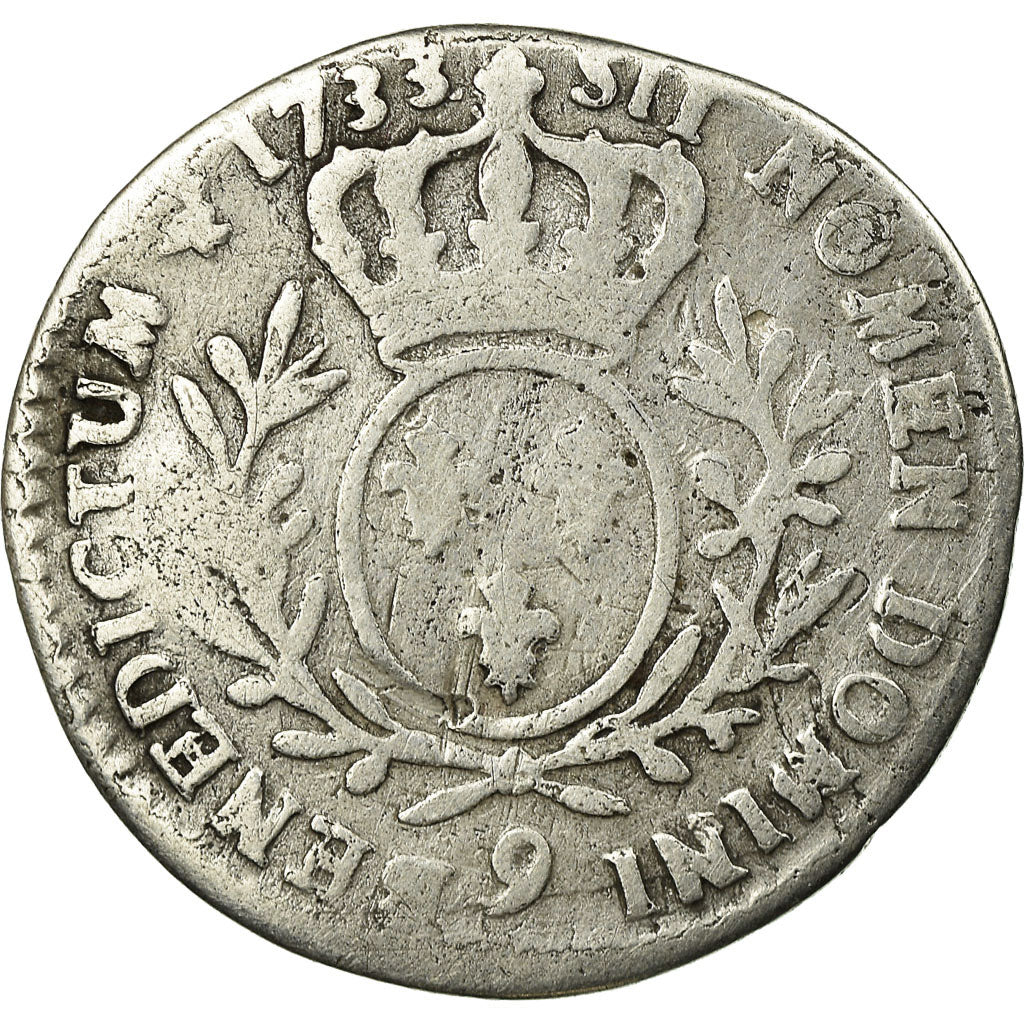 Moeda, França, Louis XV, 1/10 Écu aux branches d'olivier, 12 Sols, 1/10 ECU