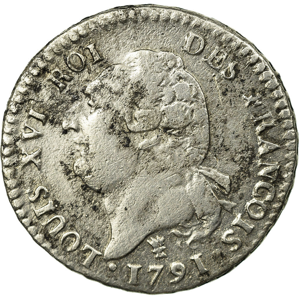 Coin, France, Louis XVI, 15 sols françois, 15 Sols, 1/8 ECU, 1791, Limoges