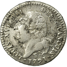 Coin, France, Louis XVI, 15 sols françois, 15 Sols, 1/8 ECU, 1791, Limoges