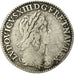 Moneta, Francia, Louis XIII, 1/12 Ecu, 1643, Paris, MB, Argento, Gadoury:46